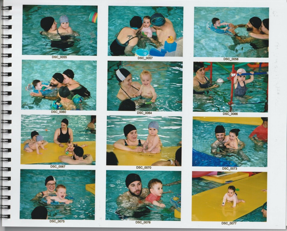 Photos des bébés nageurs